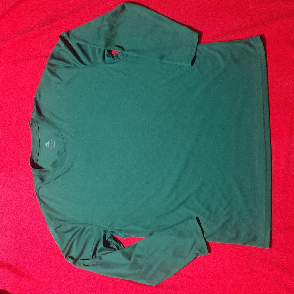 Adidas Long Sleeve Shirt Green Large Size Climalite